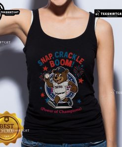 Official Minnesota Twins Snap Crackle Boom Independence Day tank top showcasing team spirit and festive design.