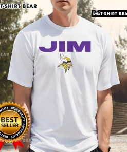 Official Minnesota Vikings In Memory Of Jim Marshall T-Shirt featuring team colors and tribute design for fans.