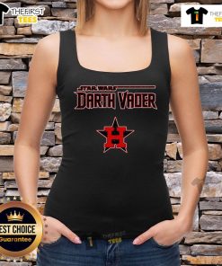 Alt Text: Official MLB Mix Star Wars Darth Vader Houston Astros 2025 baseball tank top featuring a unique design for fans.