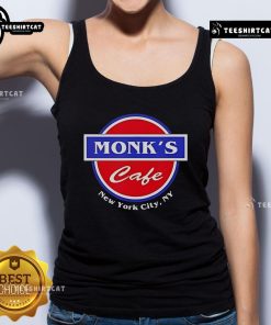 Official Monks Cafe New York City NY tank top featuring unique design and vibrant colors, perfect for fans and casual wear.