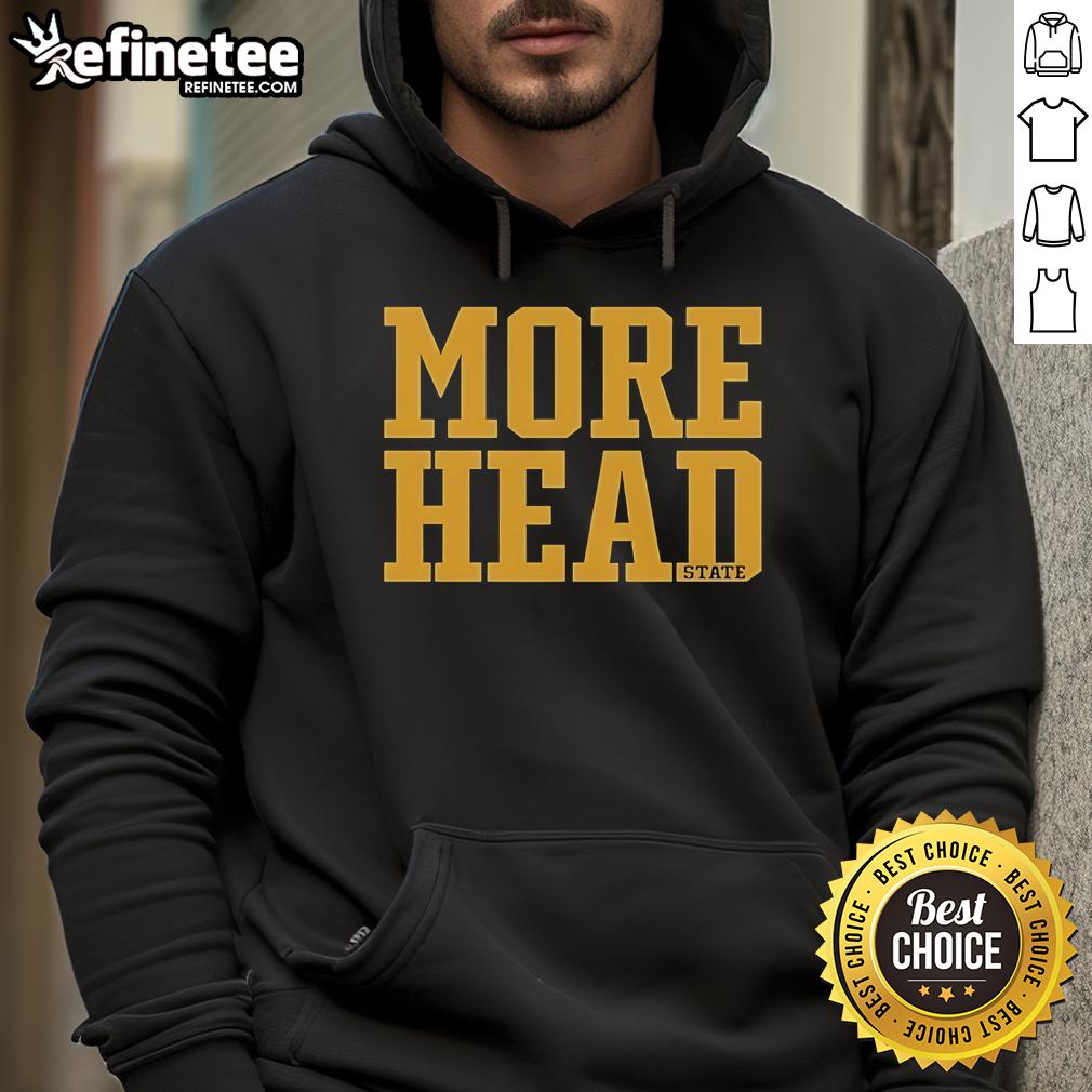 Official More Head State Hoodie Official Morehead State hoodie in navy blue, showcasing the university logo and stylish design for fans and students.
