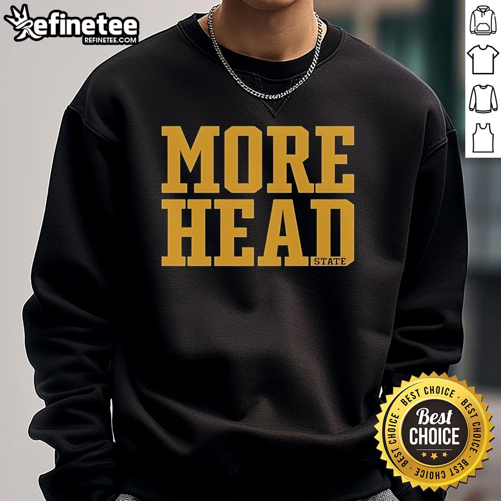 Official More Head State Sweatshirt Official Morehead State sweatshirt in blue, featuring the university logo and comfortable fit for fans and students.