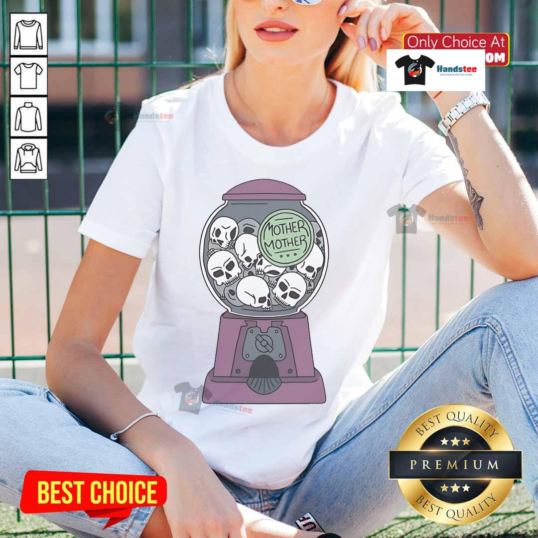 Official Mother Mother Skull Machine Ladies Tee Stylish Official Mother Mother Skull Machine Ladies Tee featuring a unique skull design, perfect for fans of the band.