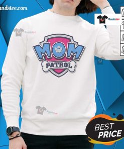 Official Mother's Day Mom Patrol Badge Sweatshirt featuring a stylish design perfect for celebrating moms on their special day.