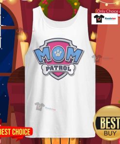 Alt Text: Official Mother's Day Mom Patrol Badge Tank Top featuring a stylish design perfect for celebrating moms.