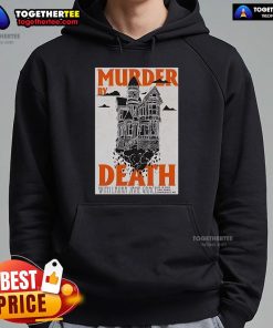 Alt Text: Official Murder By Death concert poster for July 19, 2025, at First Avenue, Minneapolis, featuring hoodie design.
