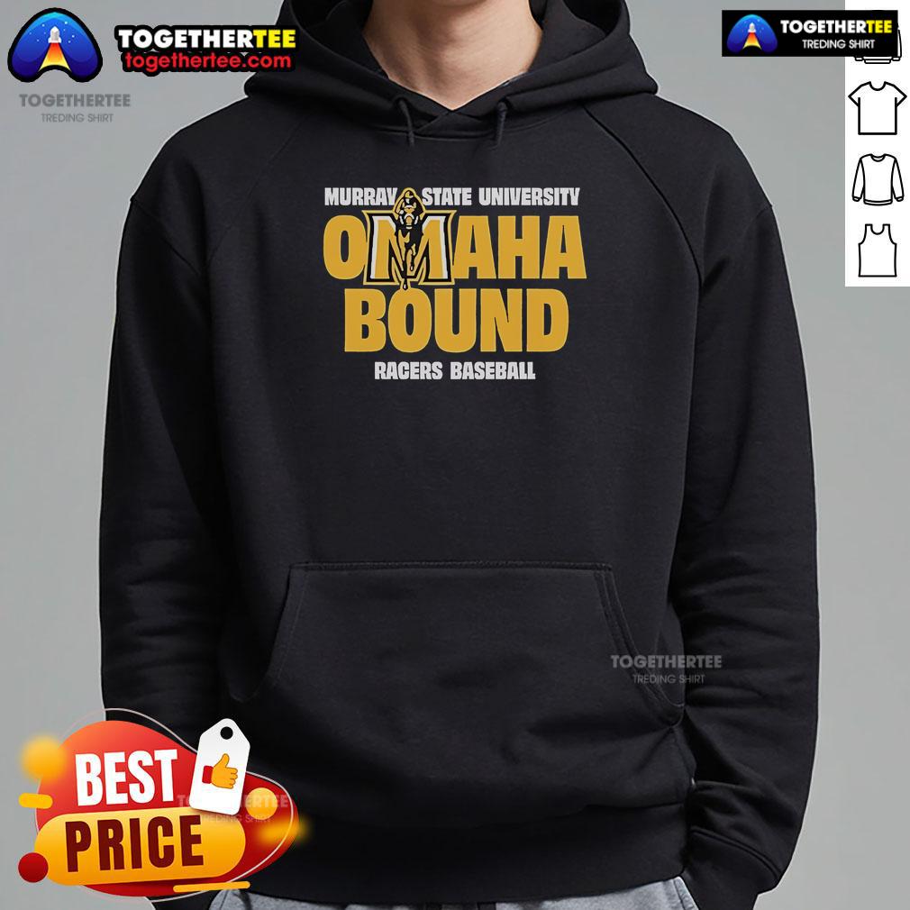 Official Murray State Omaha Bound Hoodie Official Murray State Omaha Bound Hoodie in navy blue, featuring logo and stylish design for fans and supporters.
