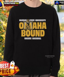 Official Murray State Omaha Bound Sweatshirt in navy blue, featuring the university logo and cozy design for fans.