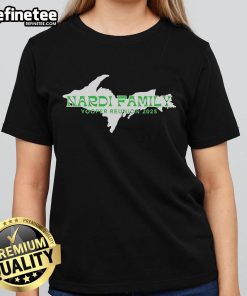 Alt Text: Official Nardi Family Yooper Reunion 2025 Ladies Tee featuring vibrant design and comfortable fit for family gatherings.