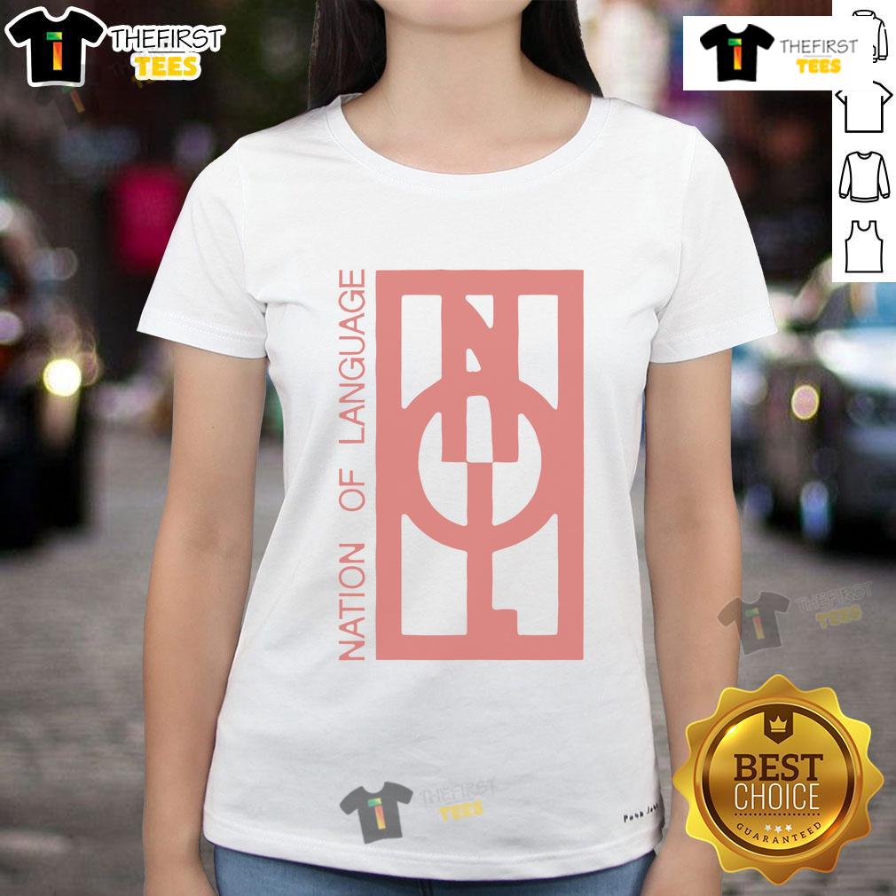 Official Nation Of Language Dance Called Memory Logo Ladies Tee Alt Text: Official Nation of Language dance called Memory logo on a stylish ladies tee, perfect for fans and dancers.