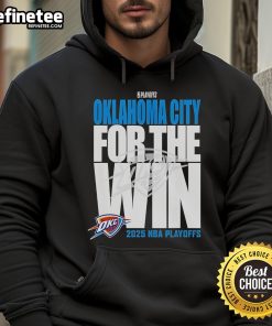 Alt Text: Oklahoma City Thunder hoodie for 2025 playoffs, showcasing team logo and vibrant design, perfect for fans.