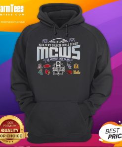 Official NCAA Men's College World Series MCWS 2025 hoodie featuring team colors and logo for fans and players.
