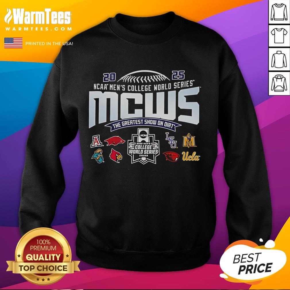 Official Ncaa Men'S College World Series Mcws 2025 Sweatshirt Official NCAA Men's College World Series MCWS 2025 Sweatshirt featuring team logo and stylish design for fans.