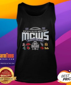 Official NCAA Men's College World Series MCWS 2025 tank top in blue, showcasing team spirit and athletic style.
