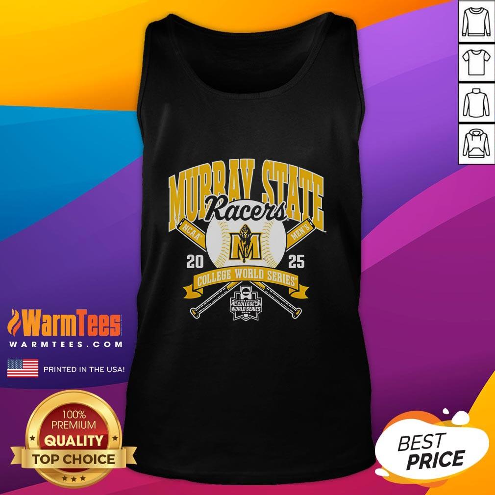 Official Ncaa Murray State Racers College World Series 2025 Baseball Tank Top Official NCAA Murray State Racers College World Series 2025 baseball tank top in vibrant colors and comfortable fit.