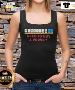 Alt Text: Official Neck Deep Need to Buy a Vowel Tank Top featuring a stylish design perfect for fans of the band.