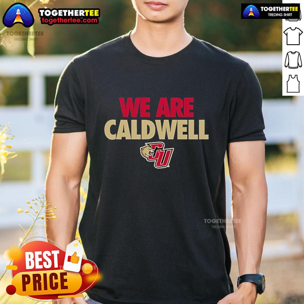 Official New We Are Caldwell Cougars T Shirt Alt Text: Official New We Are Caldwell Cougars T-Shirt featuring vibrant school colors and logo, perfect for fans and supporters.