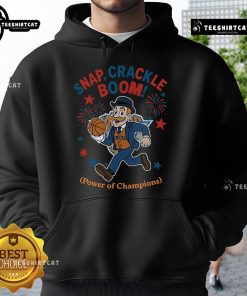 Official New York Knicks Snap Crackle Boom hoodie for Independence Day, showcasing team spirit and vibrant design.