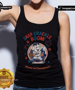 Official New York Mets Snap Crackle Boom tank top for Independence Day, showcasing team spirit and summer style.