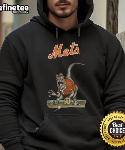 Alt Text: Official New York Mets Tiny Turnip Velociraptor Hoodie featuring a vibrant design and comfortable fit for fans.