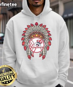 Official New York Yankees Native American Logo Hoodie featuring unique design and vibrant colors for fans and collectors.
