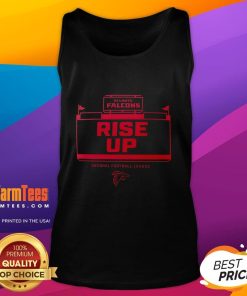 Official NFL Atlanta Falcons Rise Up Tank Top featuring team logo and vibrant colors, perfect for fans and summer wear.