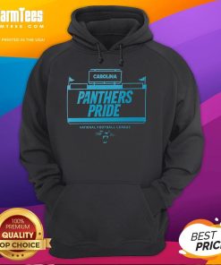 Official NFL Carolina Panthers Pride Hoodie featuring vibrant team colors and logo, perfect for fans and game day wear.