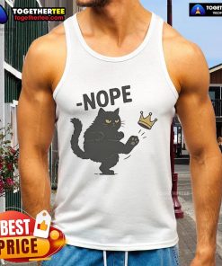 Official No Kings In America Black Cat Tank Top featuring a stylish black cat graphic on a comfortable tank.