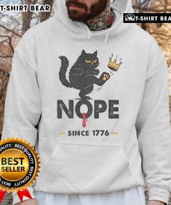 Men's hoodie featuring 'No Kings in America, We The People' design, perfect for political statement and casual wear.