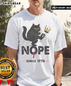 Men's 'No Kings In America We The People' Political T-Shirt featuring bold graphics and a patriotic design for casual wear.