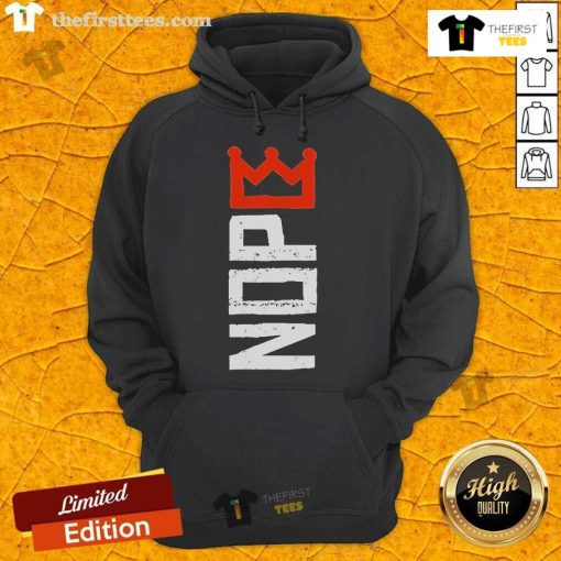 Alt Text: Official No Kings Nope protest sign on a horizontal hoodie showcasing bold message for activism and awareness.