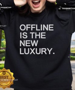 Official Offline Is The New Luxury Sweatshirt in soft fabric, featuring a stylish design perfect for casual wear.
