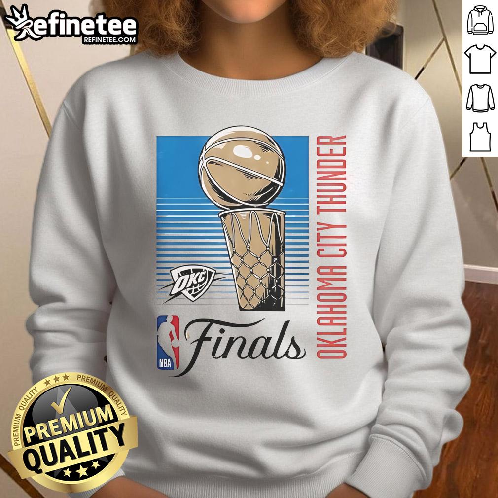 Official Okc Thunder Finals Retro Lines 2025 Sweatshirt 2025 Official OKC Thunder Finals Retro Lines Sweatshirt showcasing vibrant team colors and classic design.