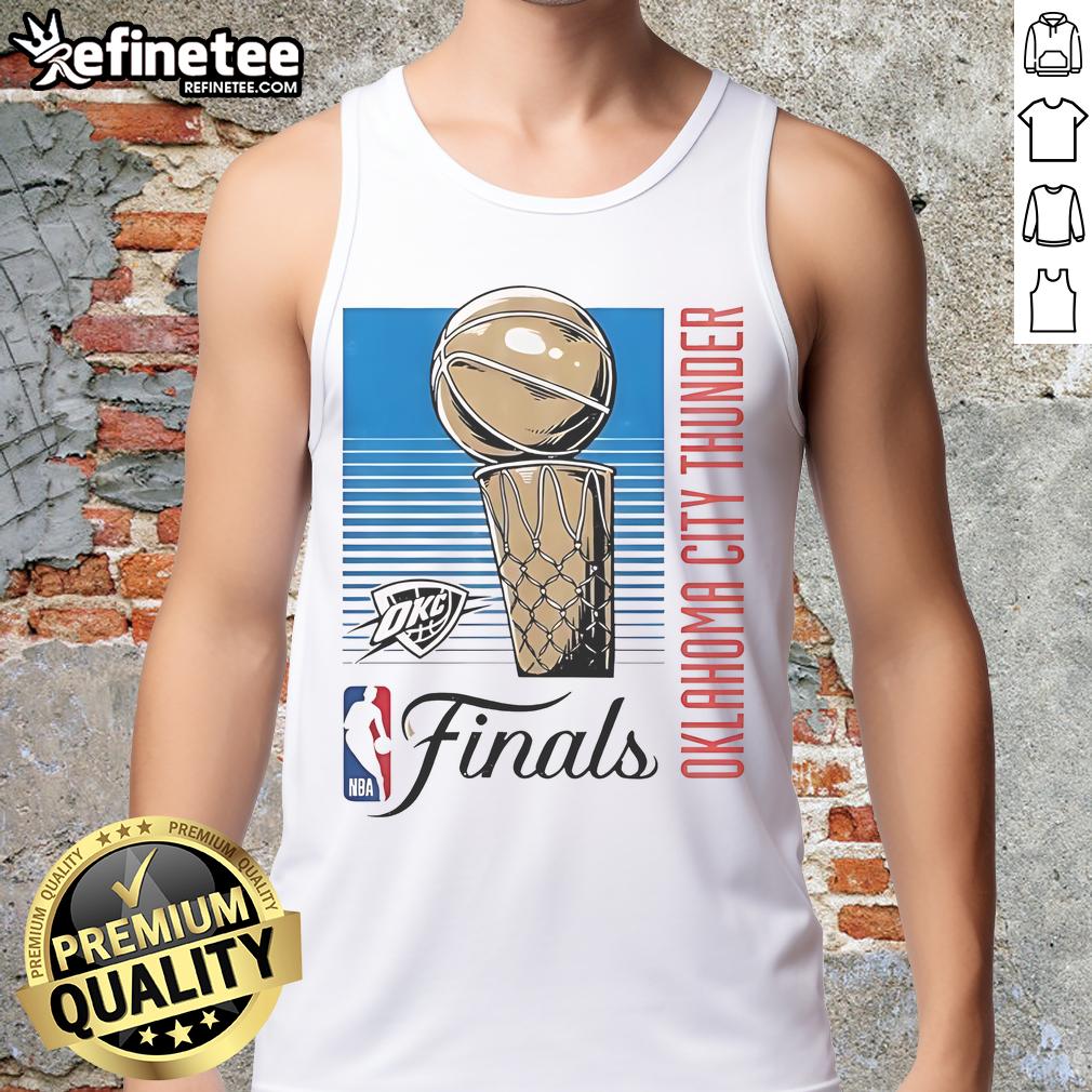 Official Okc Thunder Finals Retro Lines 2025 Tank Top Official OKC Thunder Finals Retro Lines 2025 Tank Top featuring vibrant team colors and stylish graphics.