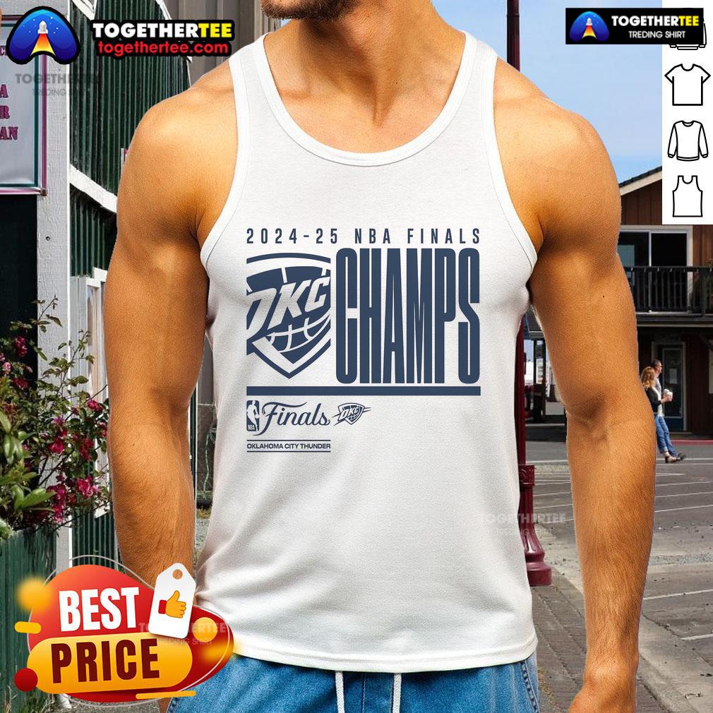 Official Oklahoma City Thunder 2025 NBA Finals Champion Playoffs Defensive Foul Tank Top Official Oklahoma City Thunder 2025 NBA Finals Champion tank top featuring playoffs defensive foul design.