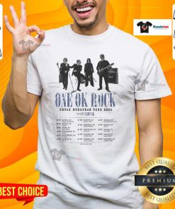 Official One Ok Rock Detox European Tour 2025 T-Shirt featuring bold graphics and tour dates, perfect for fans.