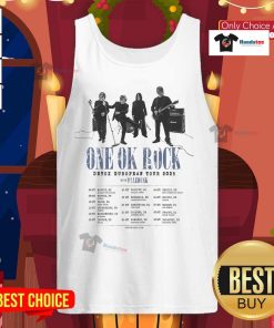One Ok Rock Detox European Tour 2025 tank top featuring vibrant graphics and the band's logo in stylish design.