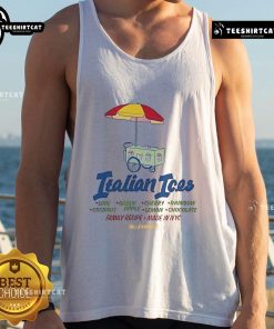 Alt Text: Official Only NY X Deli and Grocery Italian Ices tank top featuring vibrant colors and stylish design.