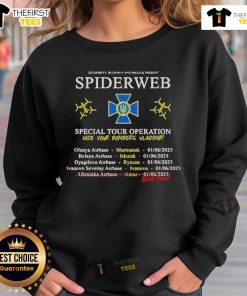 Official Operation Spider Web Tour Ukraine Sweatshirt featuring unique design and vibrant colors for fans.