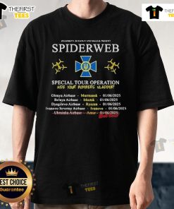 Official Operation Spider Web Tour Ukraine T-Shirt featuring unique design and vibrant colors for fans and supporters.