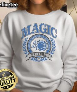 Official Orlando Magic Crest Sweatshirt featuring the team's logo on a stylish, comfortable design for fans.