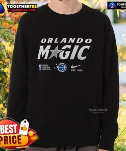 Official Orlando Magic National Basketball Association sweatshirt featuring team logo and vibrant colors for fans.