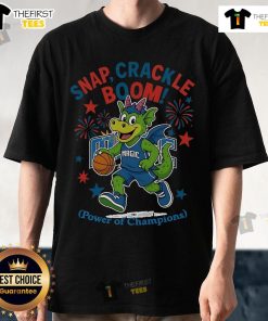 Alt Text: Official Orlando Magic Independence Day T-Shirt featuring Snap Crackle Boom design, perfect for champions and fans.