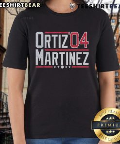 Official Ortiz Martinez Ladies Tee showcasing stylish design and comfortable fit for fans of Ortiz and Martinez.