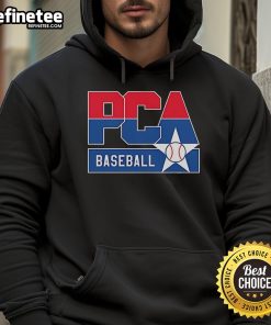 Official PCA Baseball Star Logo Hoodie featuring vibrant design and comfortable fit for baseball enthusiasts.