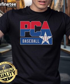 Official PCA Baseball Star Logo T-Shirt featuring a bold design, perfect for fans and players of PCA baseball.