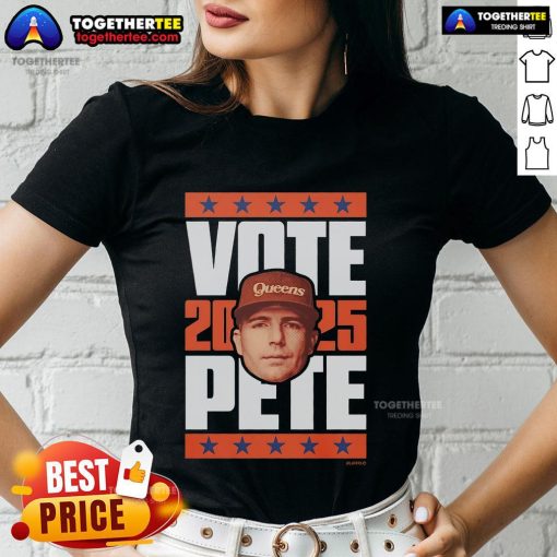 Official Pete Alonso 2025 Vote Ladies Tee featuring stylish design and vibrant colors, perfect for supporters.