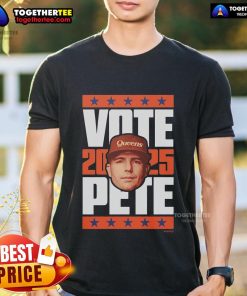 Official Pete Alonso 2025 Vote T-Shirt featuring bold graphics promoting Alonso's candidacy for the upcoming election.