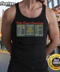 Official Pete Crow-Armstrong Milwaukee vs Chicago tank top featuring team logos and vibrant colors.
