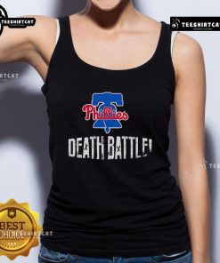 Alt Text: Official Philadelphia Phillies Death Battle Tank Top featuring team colors and logo, perfect for game day attire.